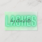 緑の名刺によるまつ 名刺 (正面)