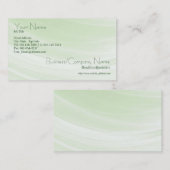 緑の名刺のヒント 名刺 (正面/裏面)