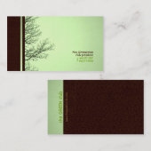 緑の名刺の分岐 名刺 (正面/裏面)