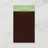 緑の名刺の分岐 名刺 (裏面)