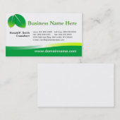 緑の名刺 名刺 (正面/裏面)