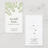 緑の名刺 名刺 (正面/裏面)