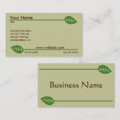 緑の名刺 名刺 (正面/裏面)