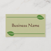 緑の名刺 名刺 (裏面)