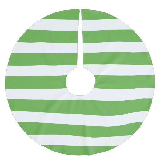 緑の名門私立校風のストライプ ブラッシュドポリエステルツリースカート (正面)