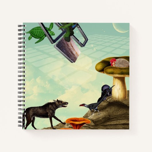 緑の呼吸する惑星 ノートブック (正面)