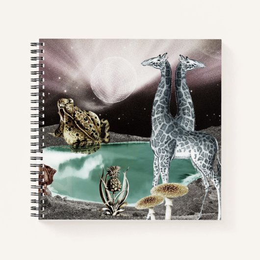 緑の呼吸する惑星 ノートブック (正面)