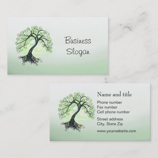 緑の命の木 名刺 (正面/裏面)