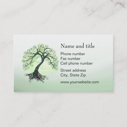 緑の命の木 名刺