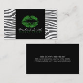 緑の唇はアルチスゼブラモダンスキンを構成 名刺 (正面/裏面)