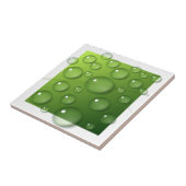 緑の四角い背景の水滴 タイル (側面)