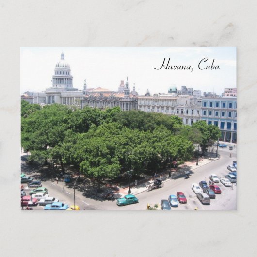 緑の四角い首都 ポストカード (正面)