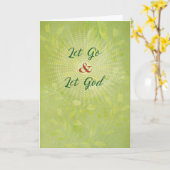 緑の回復のサポートに神の太陽を行く カード (黄色い花)