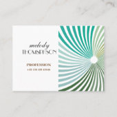 緑の回転 名刺 (正面)