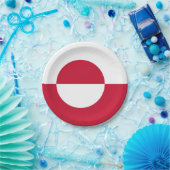 緑の国の旗を持つ愛国的紙プレート ペーパープレート (パーティー)