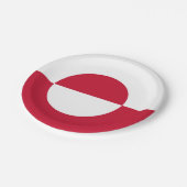 緑の国の旗を持つ愛国的紙プレート ペーパープレート (アングル)