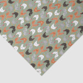 緑の国の鶏そしてオンドリ 薄葉紙 (詳細)