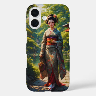 緑の園の乙女 iPhone 16ケース