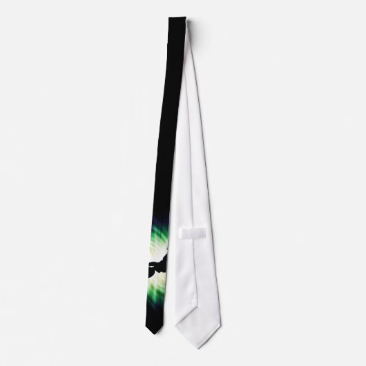 緑の土のバイク ネクタイ (裏面)