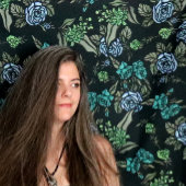 緑の土花 タペストリー