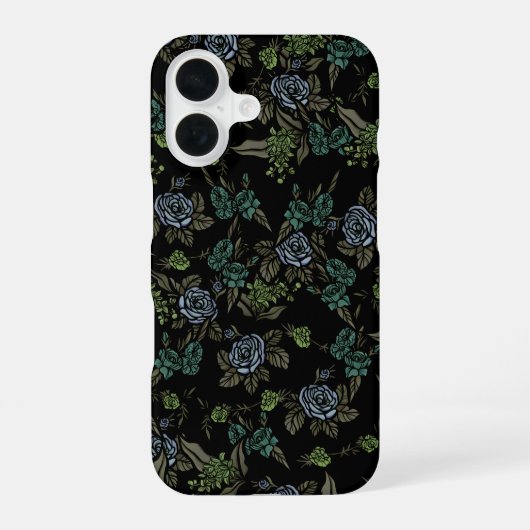 緑の土花 iPhone 16ケース (裏面)