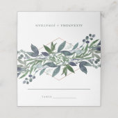 緑の地域 |バラ結婚金ゴールド プレイスカード (外部開封)