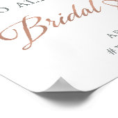 緑の地域 |バラ金ゴールドブライダルシャワーへようこそ ポスター (角)