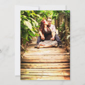 緑の地域 |バラ金ゴールド写真の背面 セーブザデート (裏面)