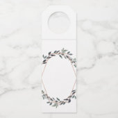 緑の地域 |バラ金ゴールド結婚に感謝 ボトルネックタグ (裏面)