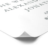 緑の地域 |バラ金ゴールド結婚の歓迎 ポスター (角)