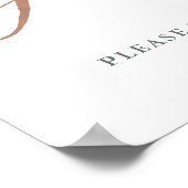 緑の地域 |バラ金ゴールド結婚式の引き出物 ポスター (角)