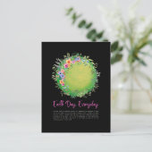 緑の地球の日の毎日のはがきを保存 ポストカード (スタンド正面)