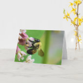 緑の地球 カード (黄色い花)