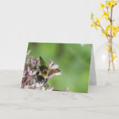 緑の地球 カード (黄色い花)