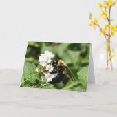 緑の地球 カード (黄色い花)