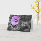 緑の地球 カード (黄色い花)