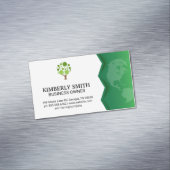 緑の地球 |ツリーアイコン マグネット名刺 (インサイチュ)