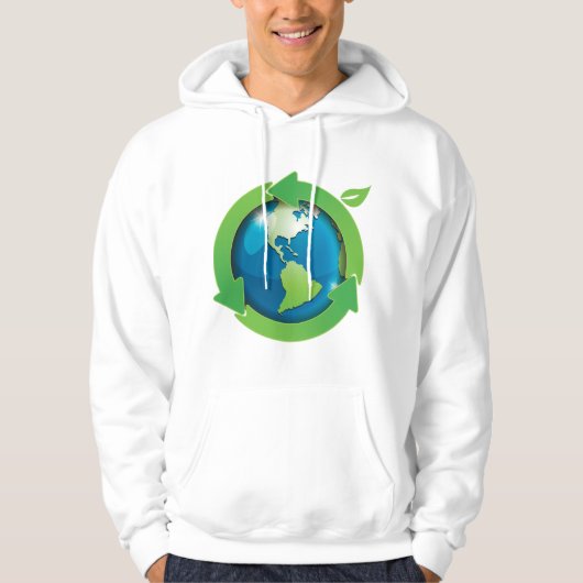 緑の地球 パーカ (正面)