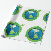 緑の地球 ラッピングペーパー (アンロールド)