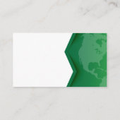 緑の地球 名刺 (裏面)