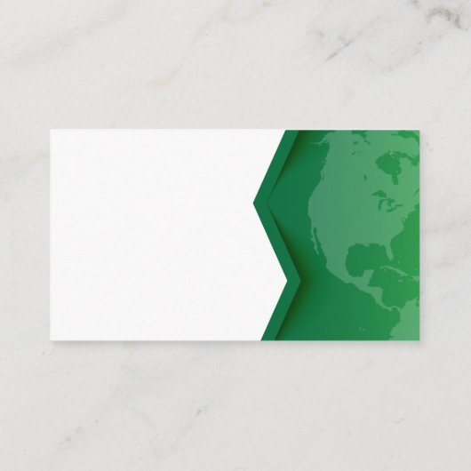 緑の地球 名刺 (裏面)