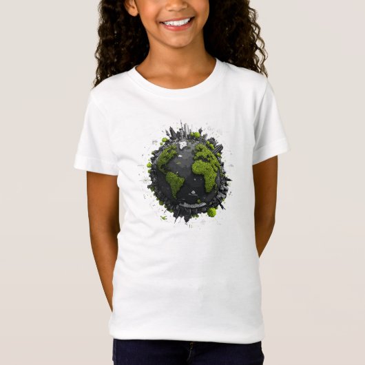 緑の地球 Tシャツ (正面)