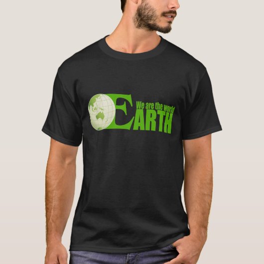 緑の地球 Tシャツ (正面)