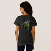 緑の地球 Tシャツ (裏面フル)