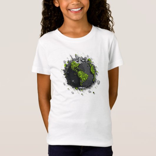 緑の地球 Tシャツ (正面)