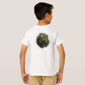 緑の地球 Tシャツ (裏面フル)