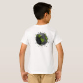 緑の地球 Tシャツ (裏面フル)
