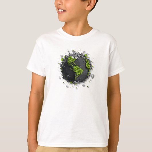 緑の地球 Tシャツ (正面)