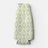 緑の垂直エッジパターンの背景 ボトルクーラー (正面)