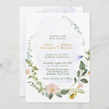 緑の塵の青い金ゴールドの結婚花